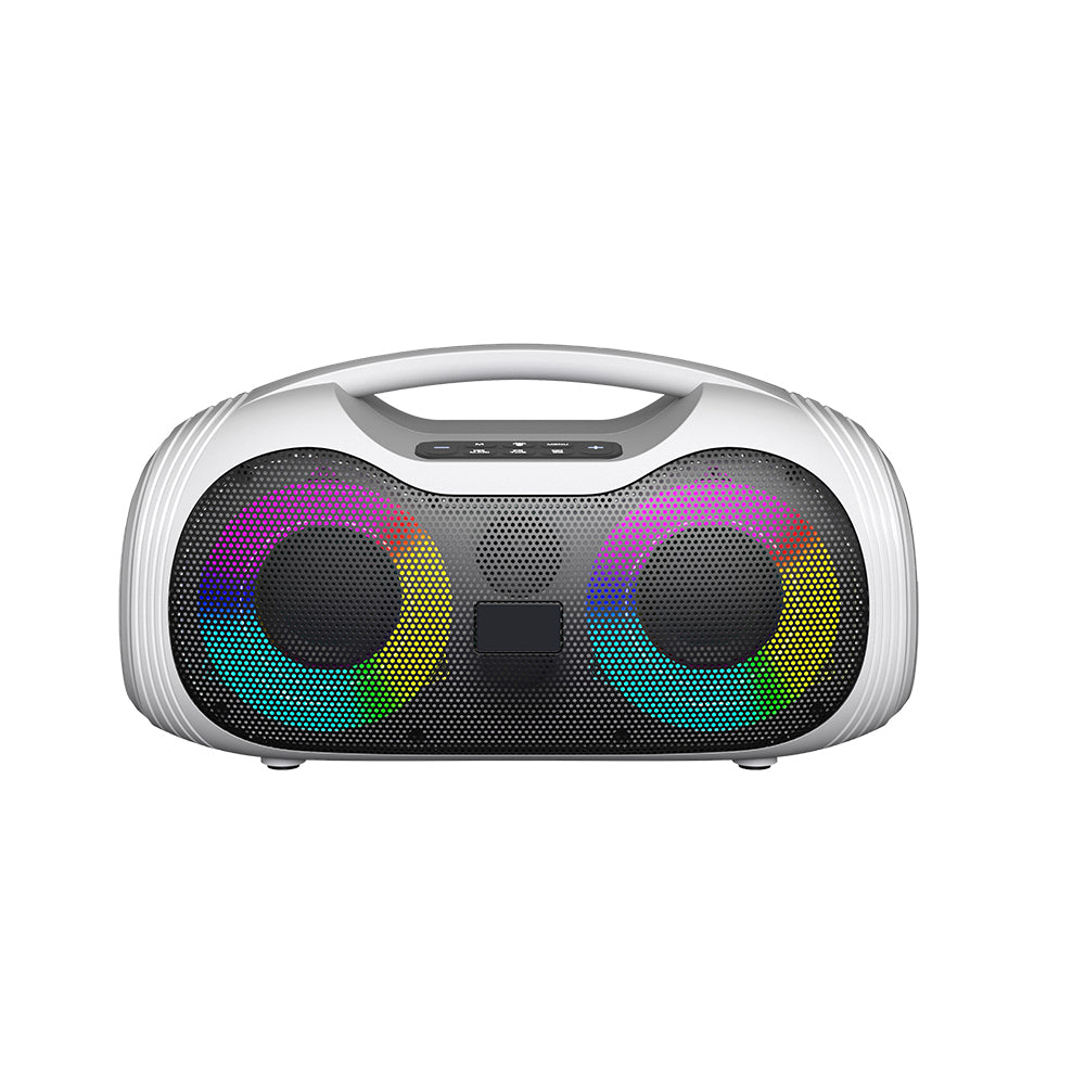 Zore GD-2403 Mikrofonlu RGB TWS Çift 4 inç Stereo Bass Kablosuz Karaoke Hoparlör
