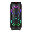 Zore GD-2801 Dijital LED Göstergeli Mikrofonlu RGB TWS Çift 8 inç Stereo Bass Kablosuz Karaoke Hoparlör