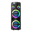 Zore GD-2851 Dijital LED Göstergeli FM Radyolu Mikrofonlu RGB TWS Çift 8 inç Stereo Bass Kablosuz Karaoke Hoparlör