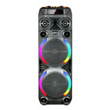 Zore GD-2897 Dijital LED Göstergeli Mikrofonlu RGB TWS Çift 8 inç Stereo Bass Kablosuz Karaoke Hoparlör