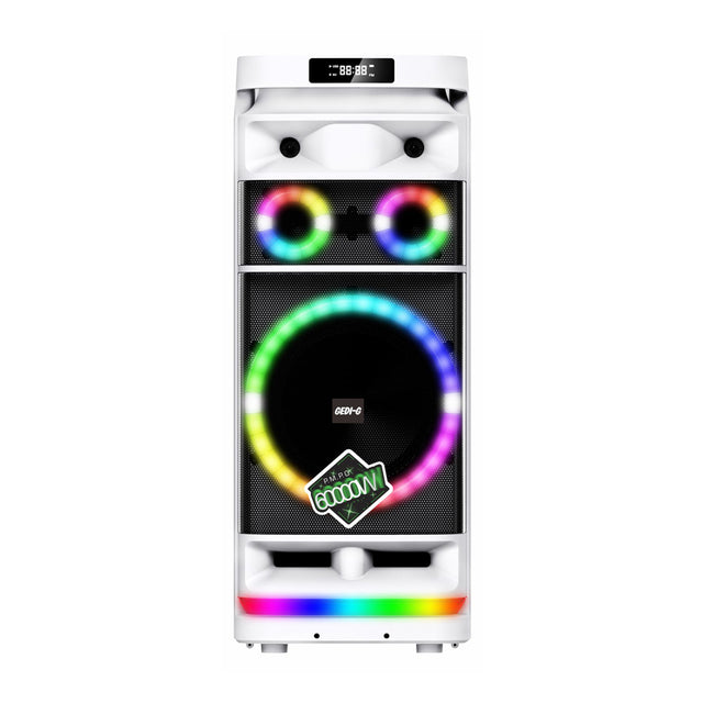 Zore GD-9012 Dijital LED Göstergeli Mikrofonlu RGB TWS 12 inç Stereo Bass Kablosuz Karaoke Hoparlör