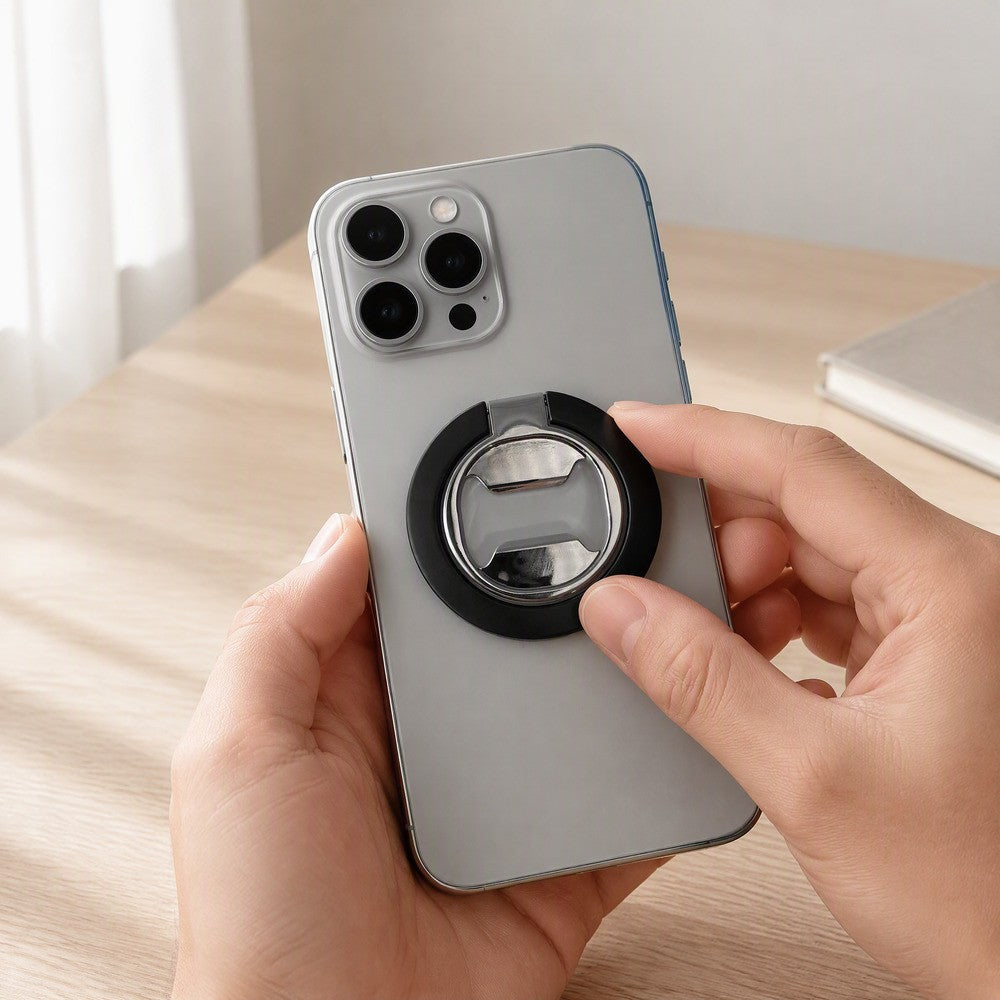 Zore M10 Magnetik Standlı Şişe Açacaklı Ring Telefon Tutucu