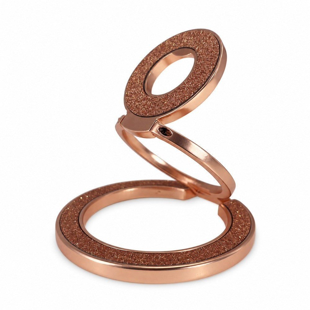 Zore M102 Glitter Magnetik Ring Standlı Simli Telefon Tutucu