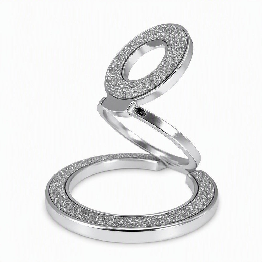 Zore M102 Glitter Magnetik Ring Standlı Simli Telefon Tutucu
