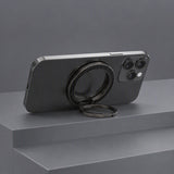 Zore M162 Karbon Fiber Tasarımlı Magnetik Ring Standlı Telefon Tutucu