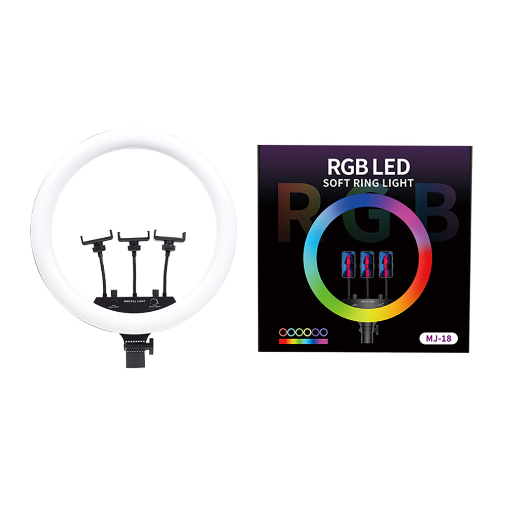 Zore MJ-18 Uzaktan Kumandalı 45cm Işıklı Telefon Tutucu Ring Light