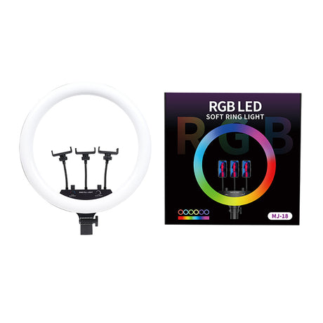 Zore MJ-18 Uzaktan Kumandalı 45cm Işıklı Telefon Tutucu Ring Light