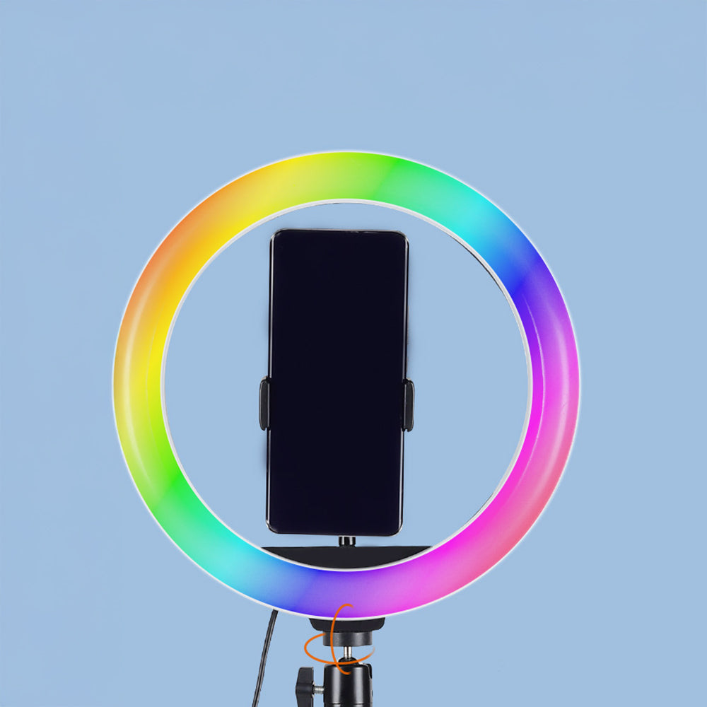 Zore MJ20 RGB Light 8 inç Işıklı Telefon Tutucu Ring Light