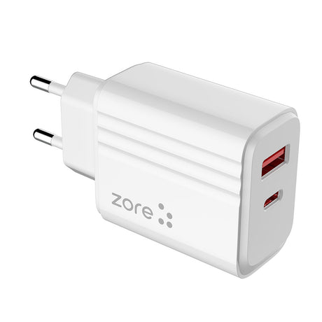 Zore Play Serisi PL05 Lightning 2in1 Seyahat Şarj Aleti 20W