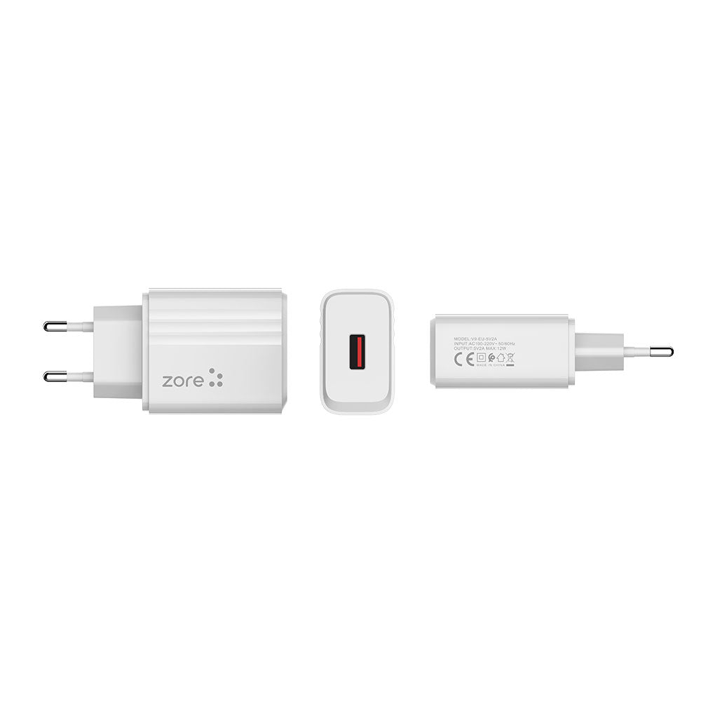 Zore Play Serisi PL1 Type-C 2in1 Seyahat Şarj Aleti 12W
