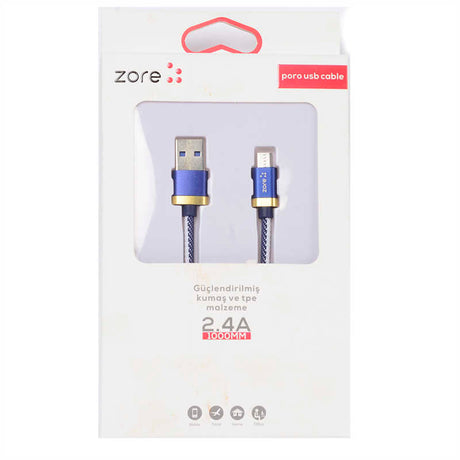 Zore Poro Micro Usb Kablo 1M