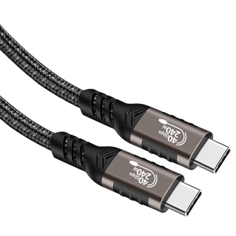 Zore QG01 Type-C to Type-C USB4 PD Data Kablosu 240W 40Gbps 8K@60Hz 0.2 Metre