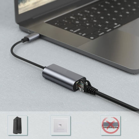 Zore QG03 USB-A to RJ45 USB3.0 Ethernet Dönüştürücü Kablo 1000Mbps 22cm