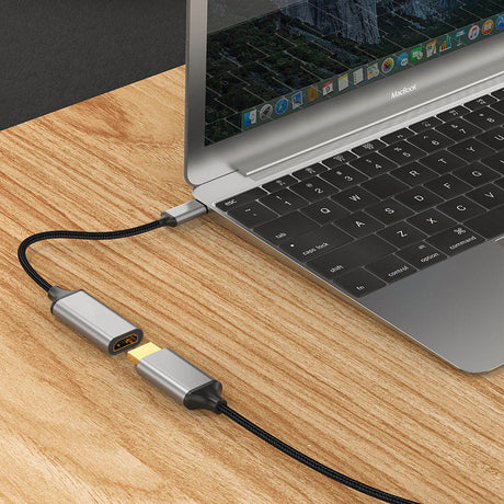 Zore QG05 8K 60 Hz Görüntü Kalitesi Type-C to HDMI Dönüştürücü 15cm