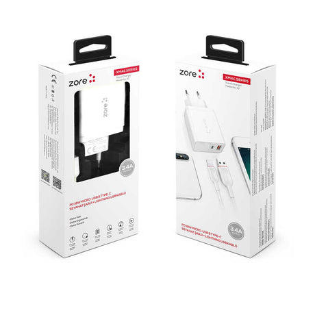 ​Zore XMac Serisi ZR-X2 Lightning 2 in 1 Şarj Seti